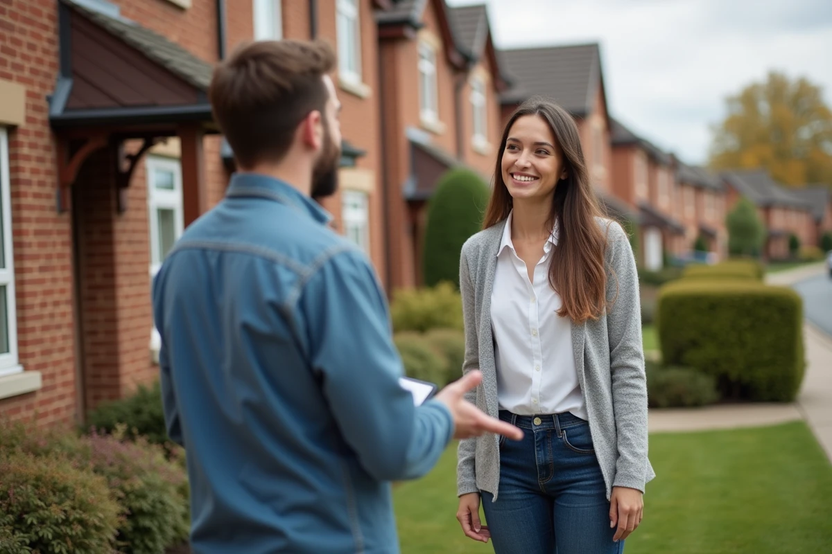 Femme discutant avec un professionnel de l