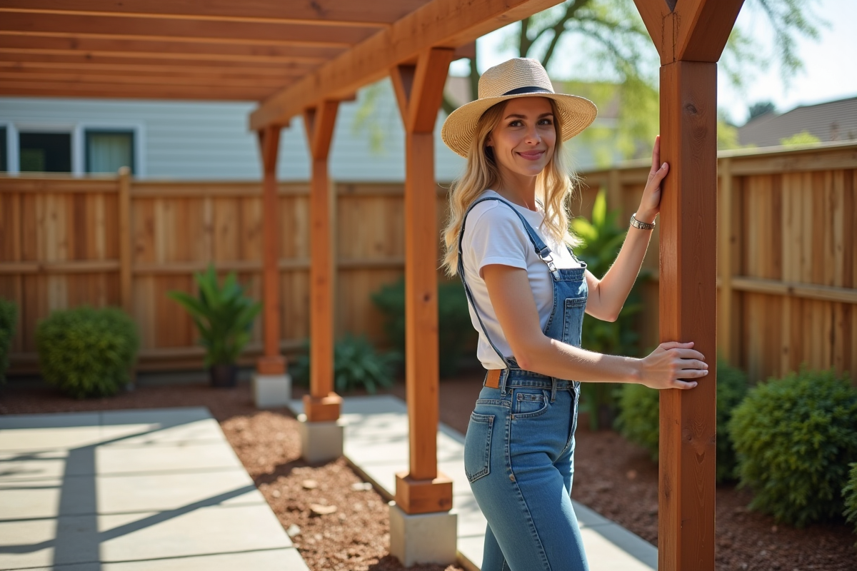 Femme montrant la profondeur d