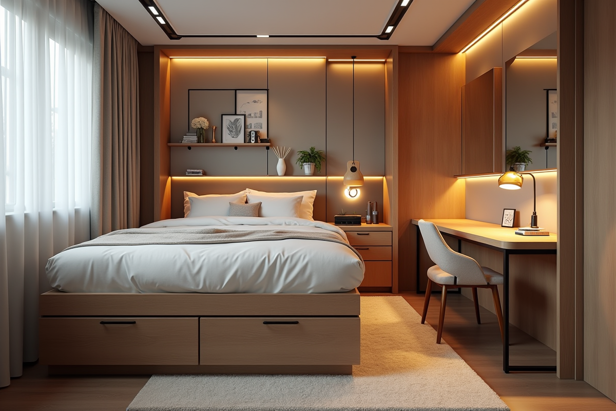 lit chambre